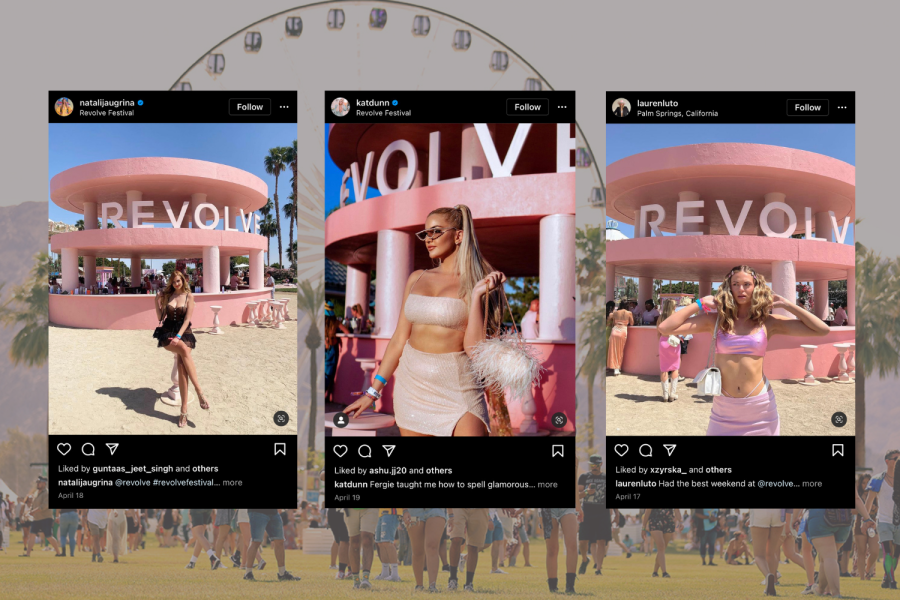 The Revolve Festival which started in 2015 is a two-day Coachella adjacent event for celebrities and influencers