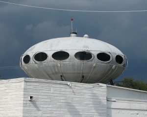 Tampa's unlikely connection to Finnish architectural history: The Futuro House on Dale Mabry.