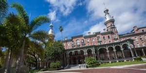 The campus of The University of Tampa, one of the main Tampa colleges struggling with student living.
