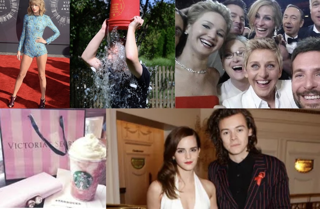  2014 is known for its popularity in Starbucks frappuccinos, Victoria Secret, the color pink, and the band One-Direction.