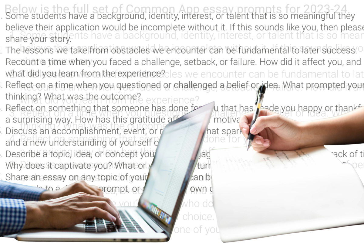 College Board provides various prompts for the personal statement essay, but students are encouraged to find their own creative method of communicating something about themselves. 