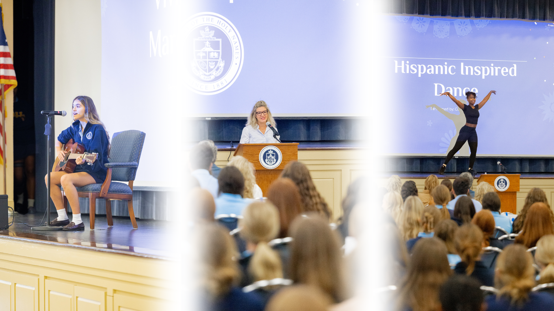 Academy's Spanish Club holds a Convocation meeting, celebrating the beginning of National Hispanic Heritage Month.