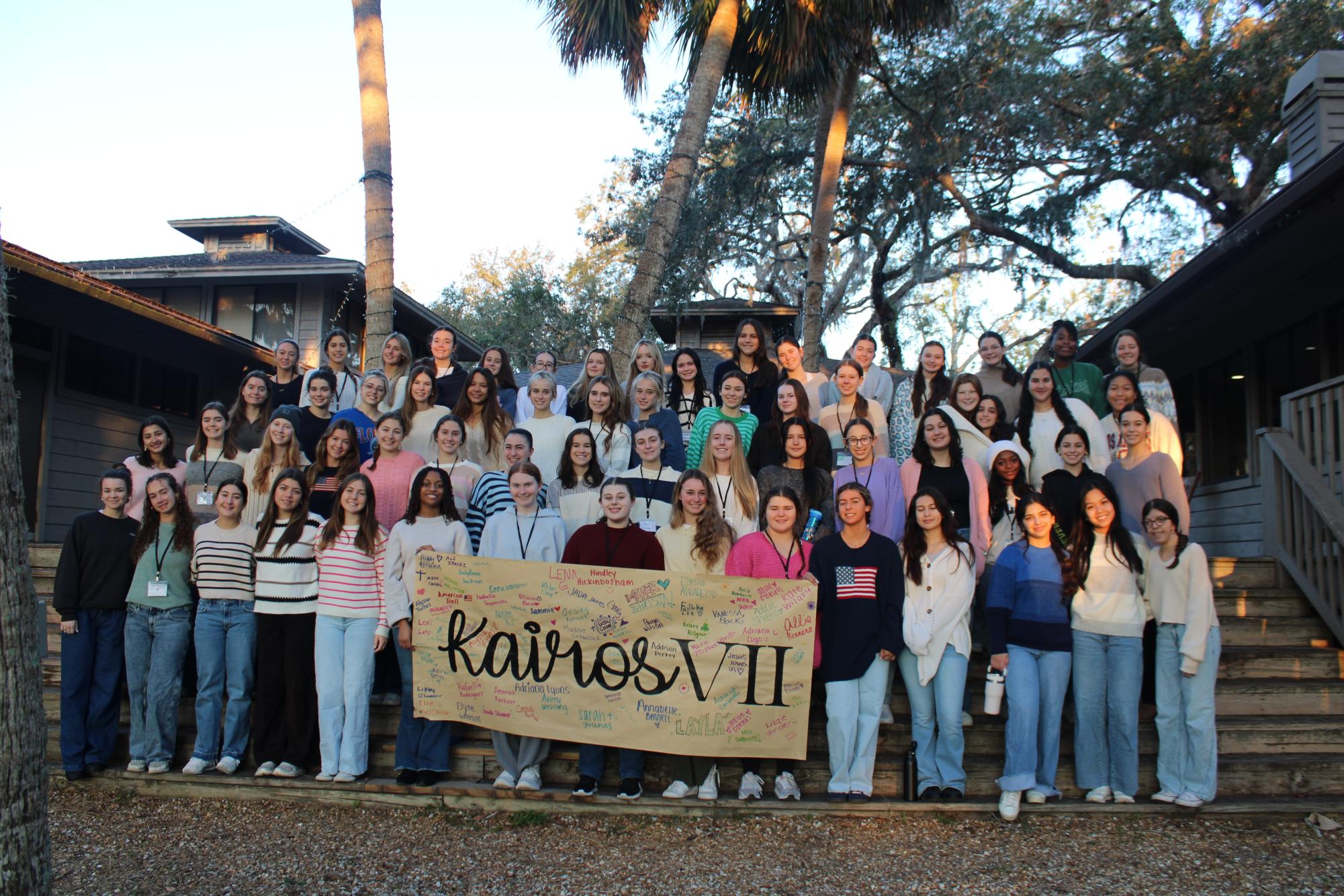 (Each retreatant had the opportunity to sign the kairos sign, which was later blessed during mass.)