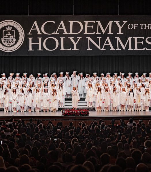 The gold cords recognize students in national honors society, a huge achievement accomplished by many of the seniors. 