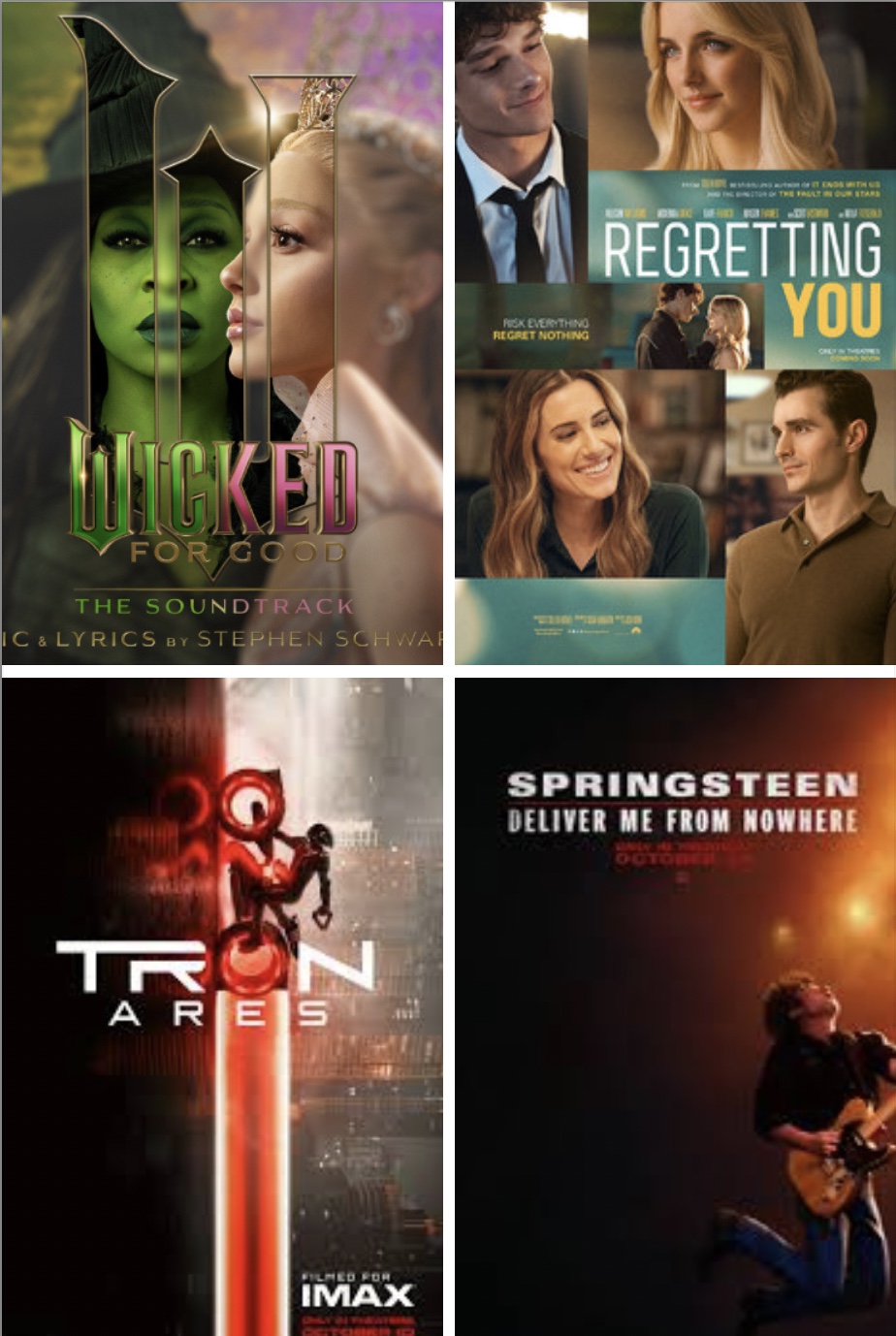 Cover posters of the new movies coming out this fall.