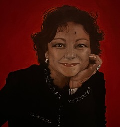 Potrait drawn by Vorbe's student Kelsey Killgoar ('26). 
