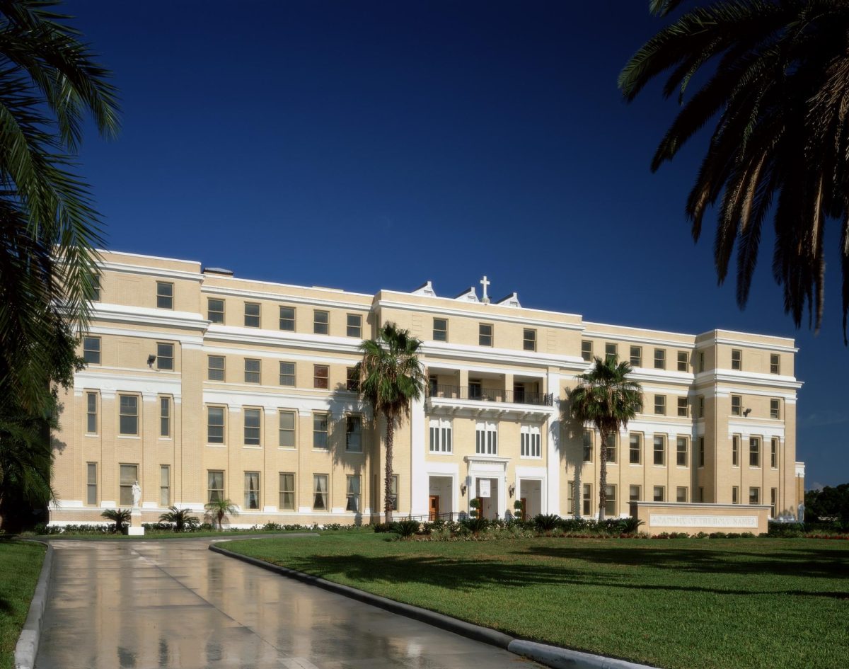 Our beautiful Academy building sitting elegantly on Bayshore as the school that we love best.