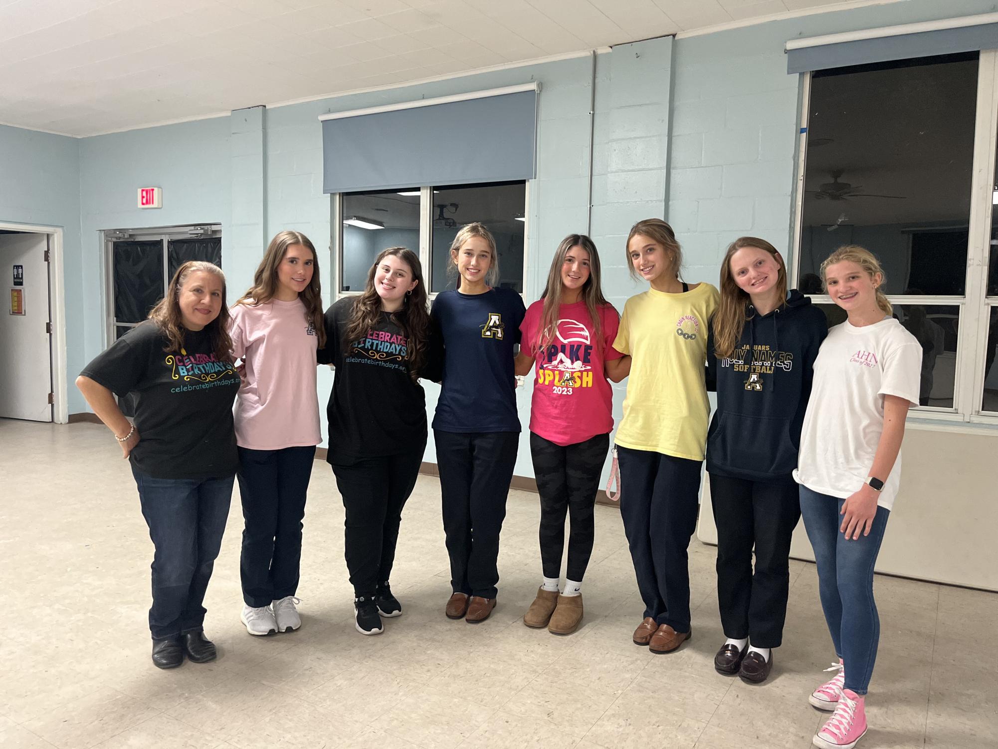 Ava Radovic hosting an event with Celebrate Birthdays.