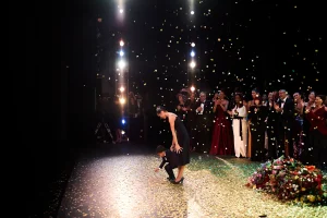 Misty Copeland at curtain call during her last performance with the American Ballet Theatre.