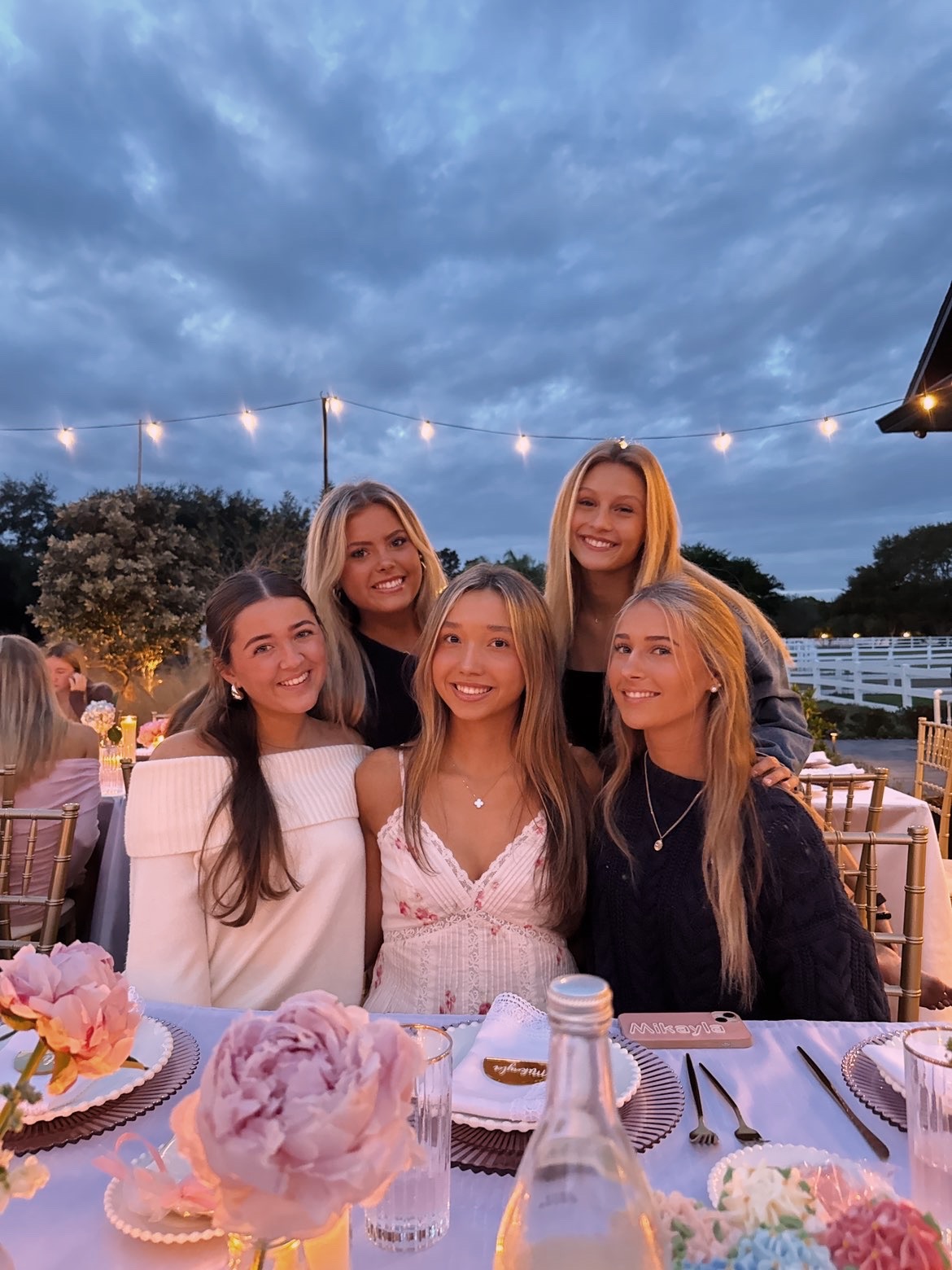 Madison Warner ('26) and friends celebrating during the holiday's. 