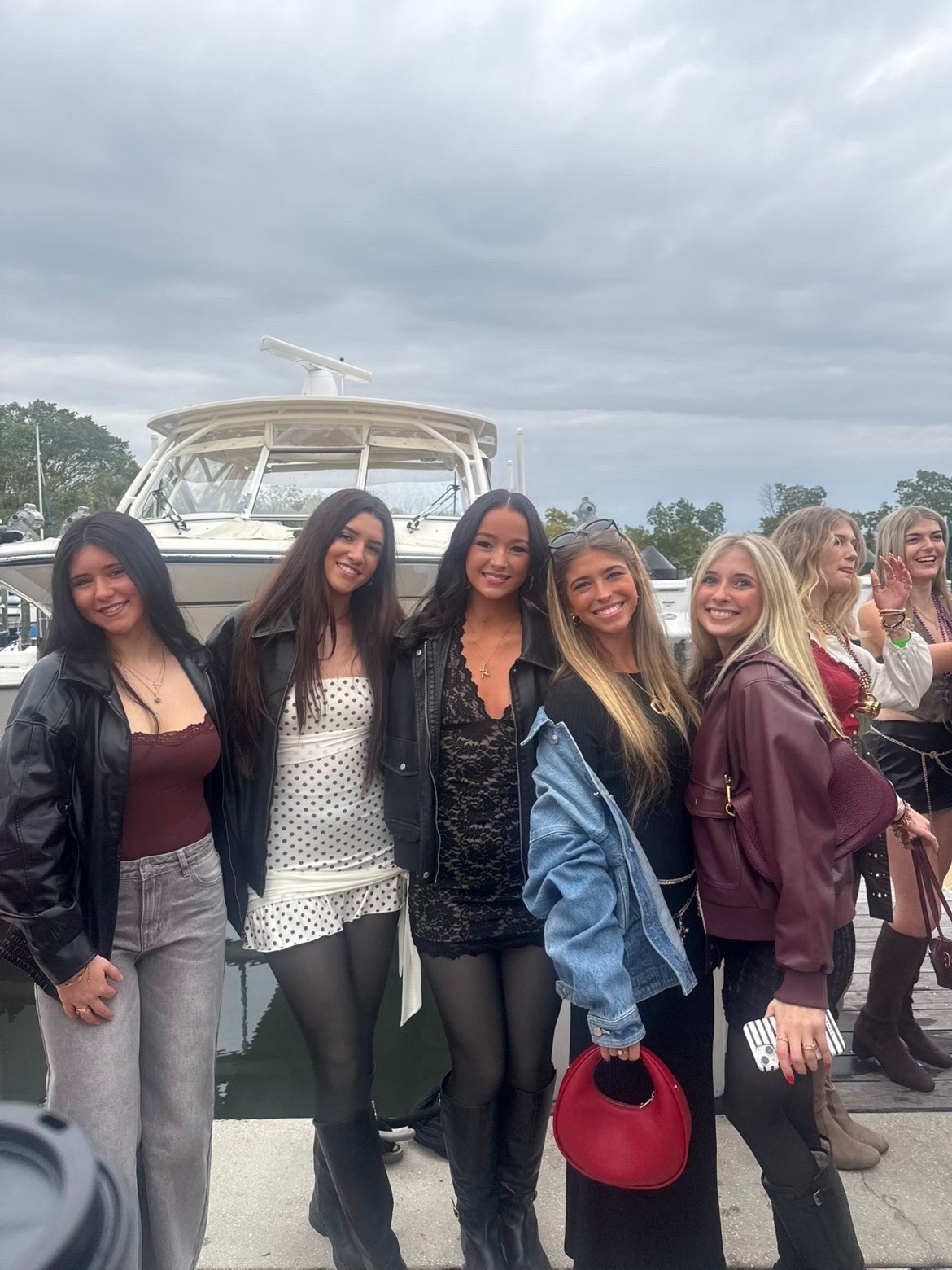 Girls spending Gasparilla at the Yacht Club