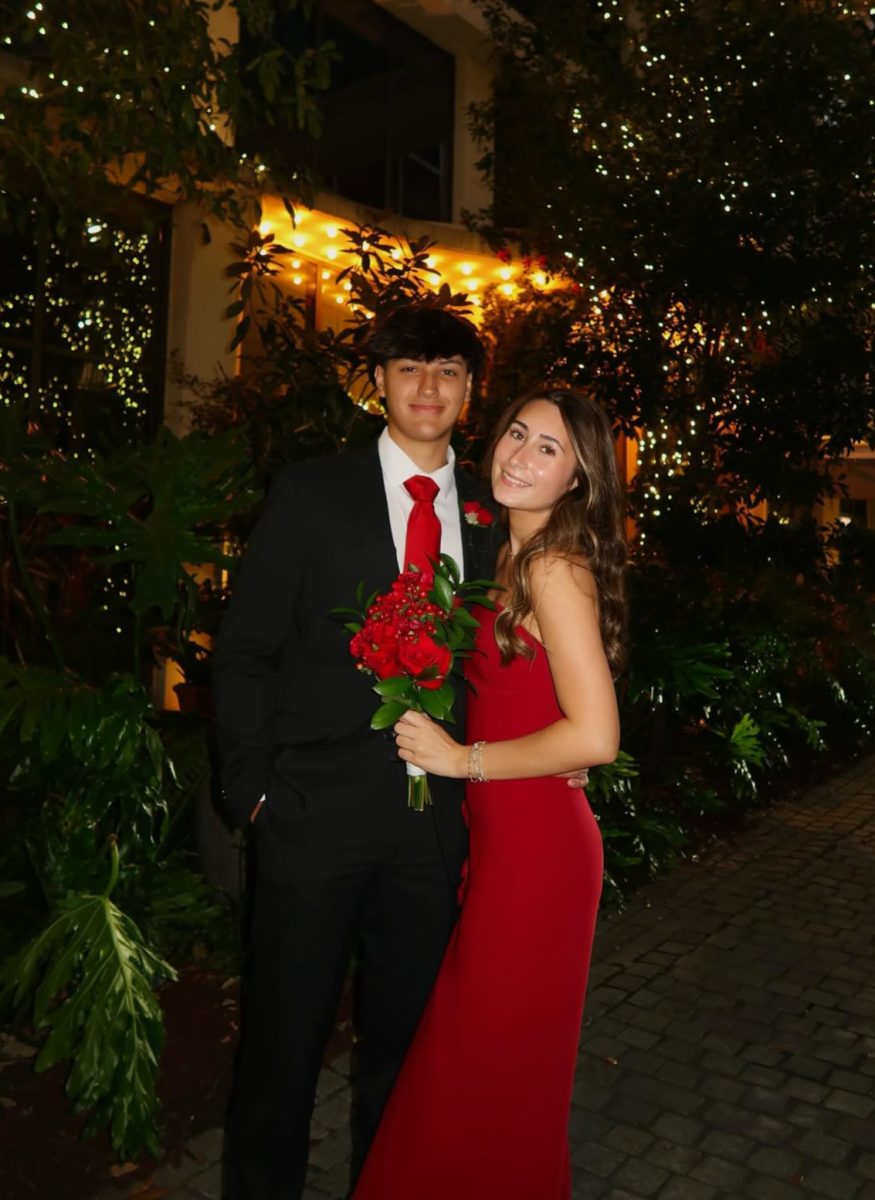 Katelyn and her boyfriend, Evan, at winter formal 2025. This was their first winter formal together.