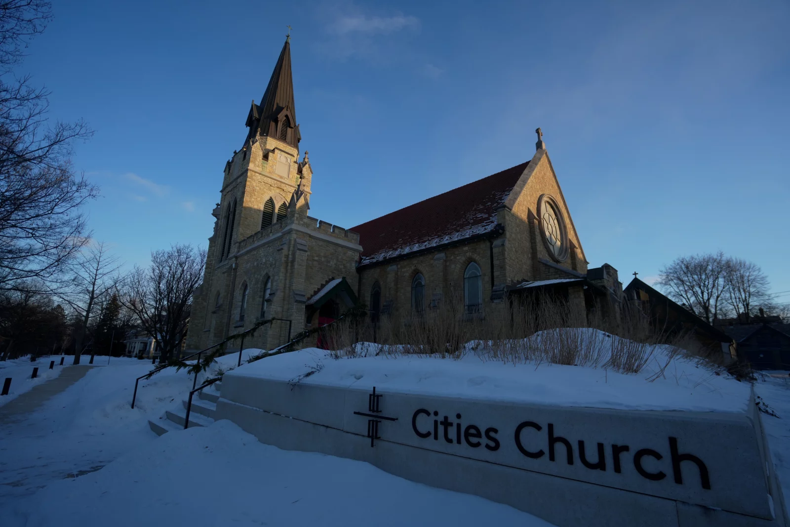The Christian Church in Minnesota where the protestors entered 