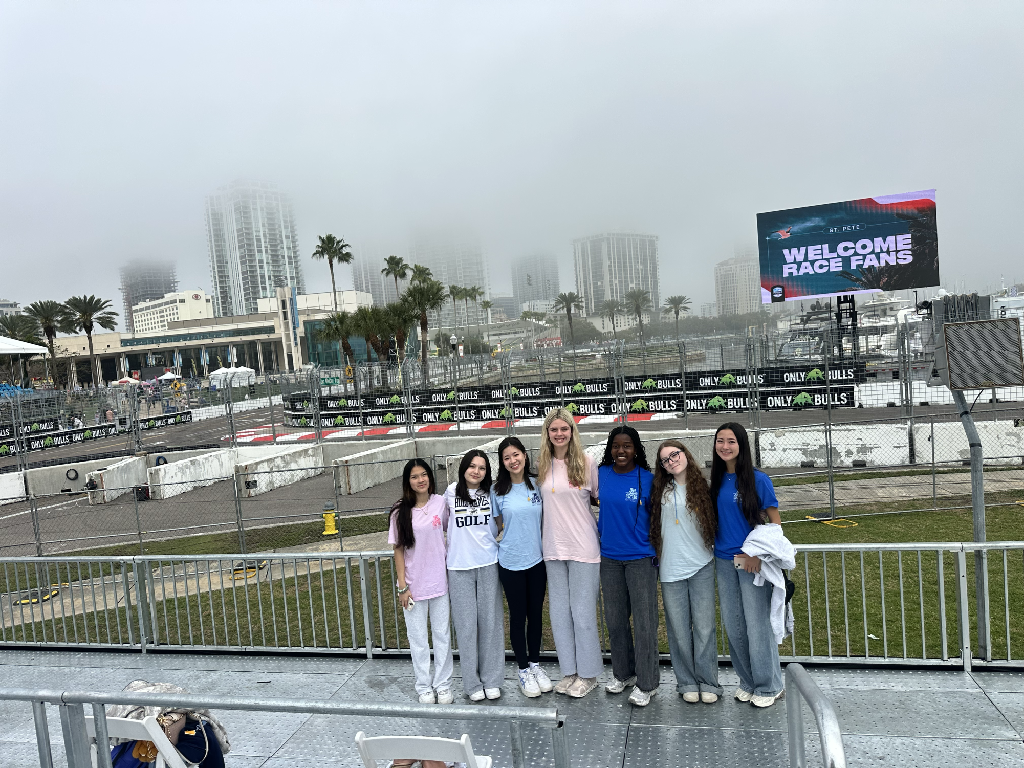 All smiles at the racetrack!